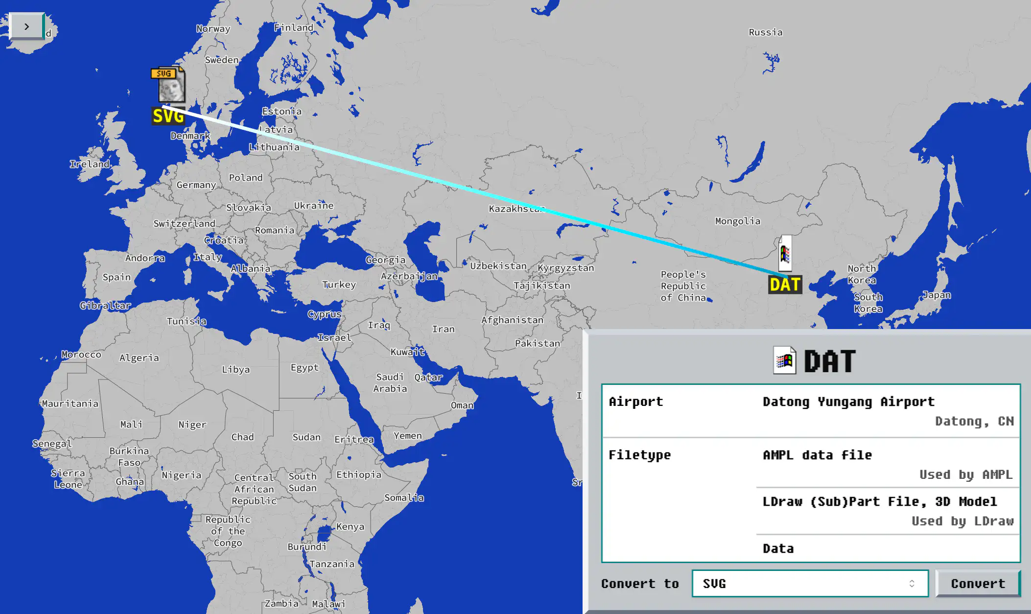 DAT → SVG conversion