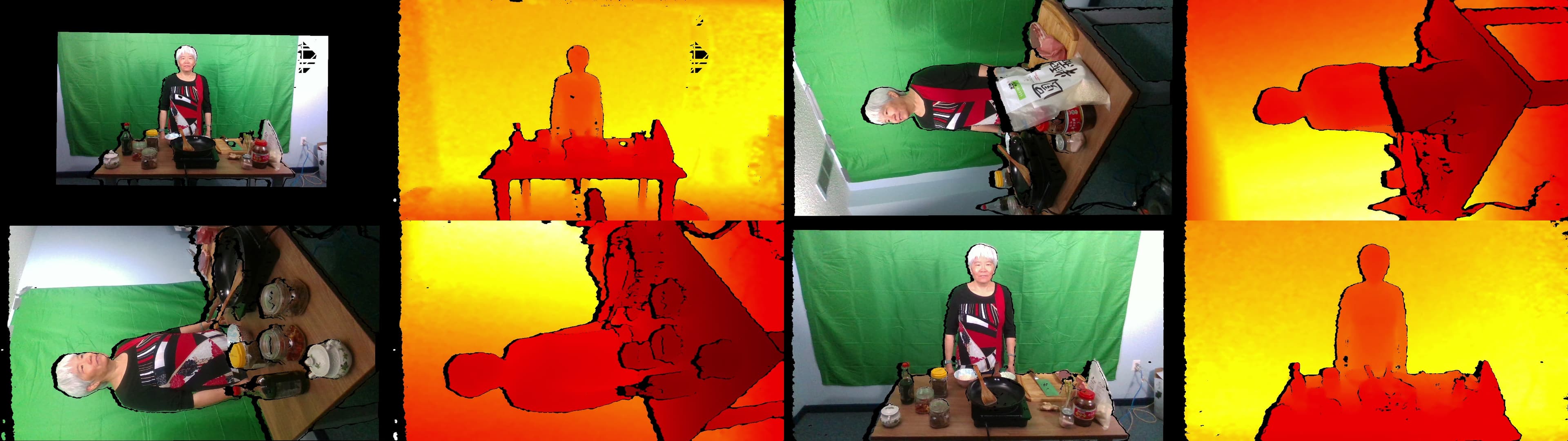 False color video as point cloud recording