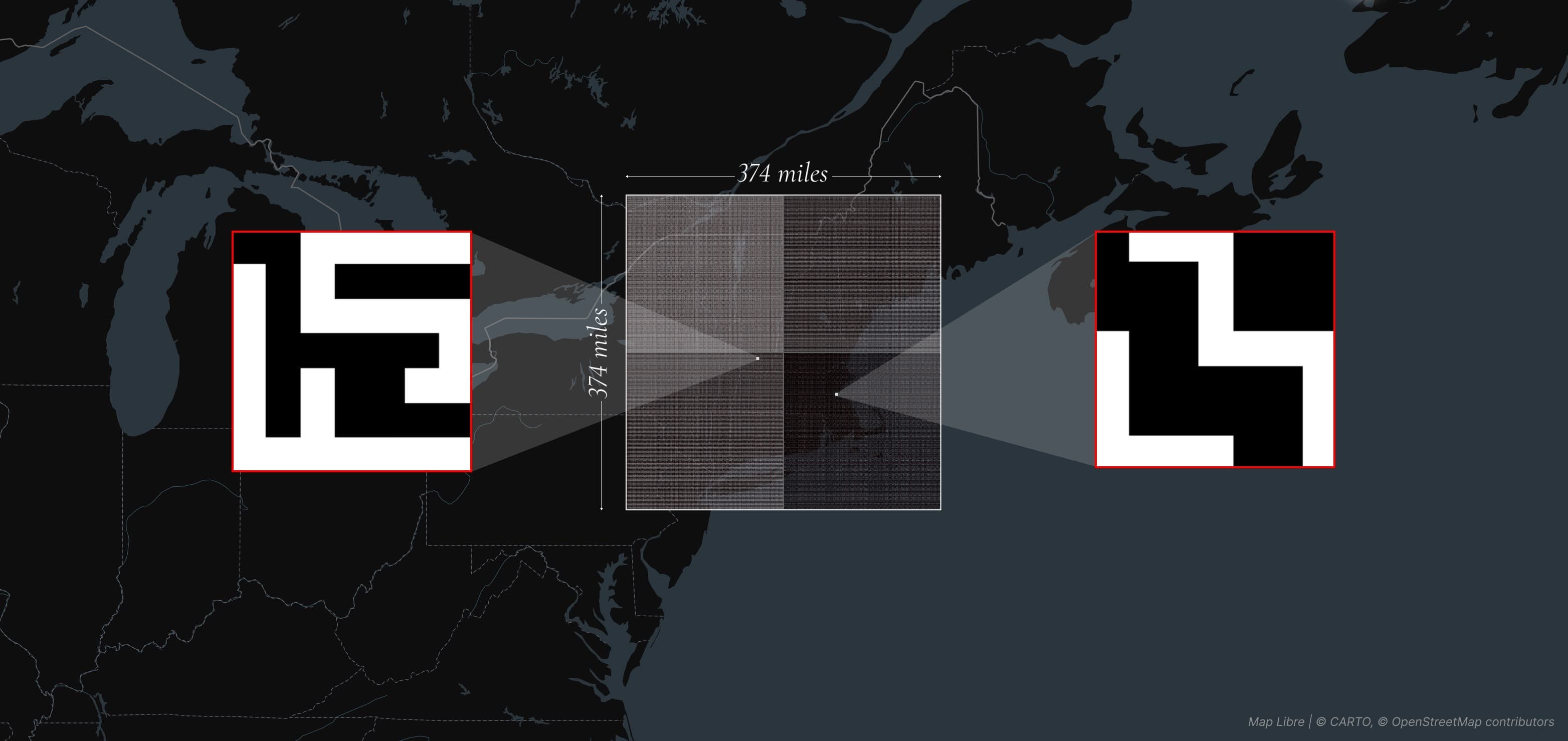 Location of MIT Media Lab and Future Sketches on the Every 7x7 Binary Grid