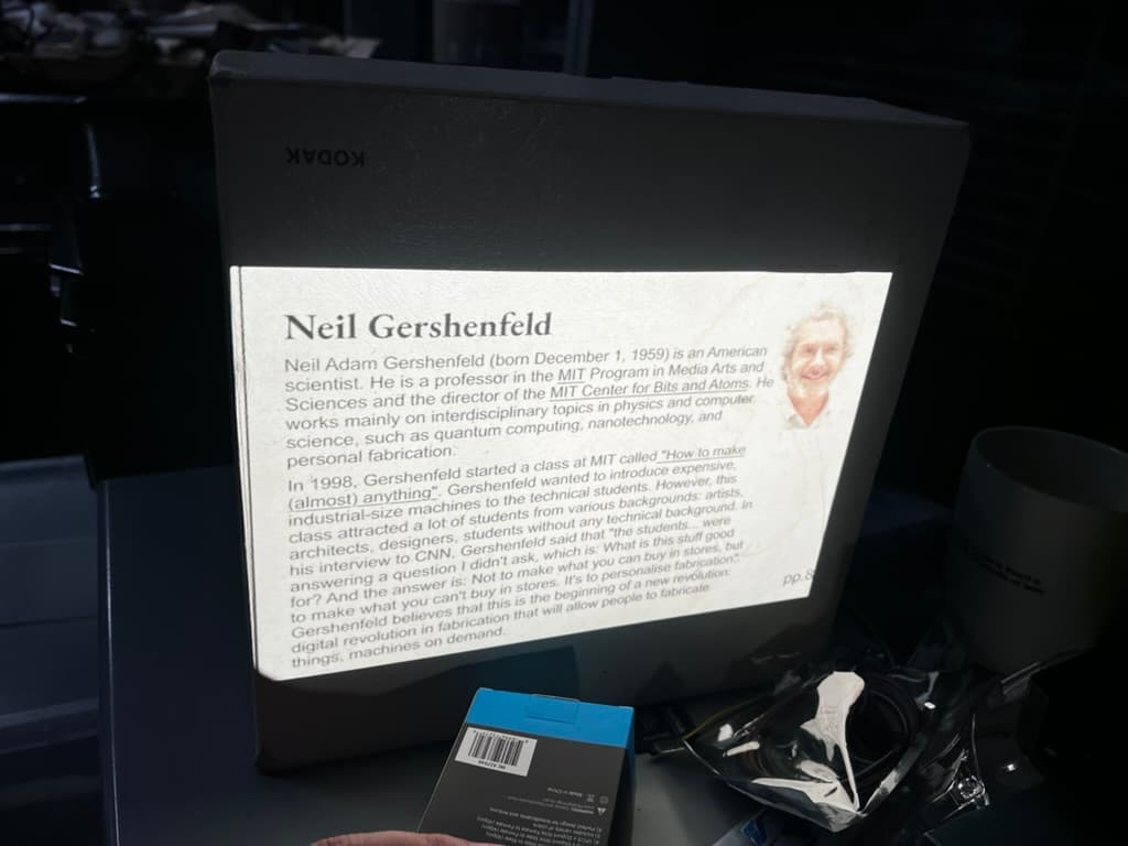 A HyperSlide projected through the Kodak Carousel