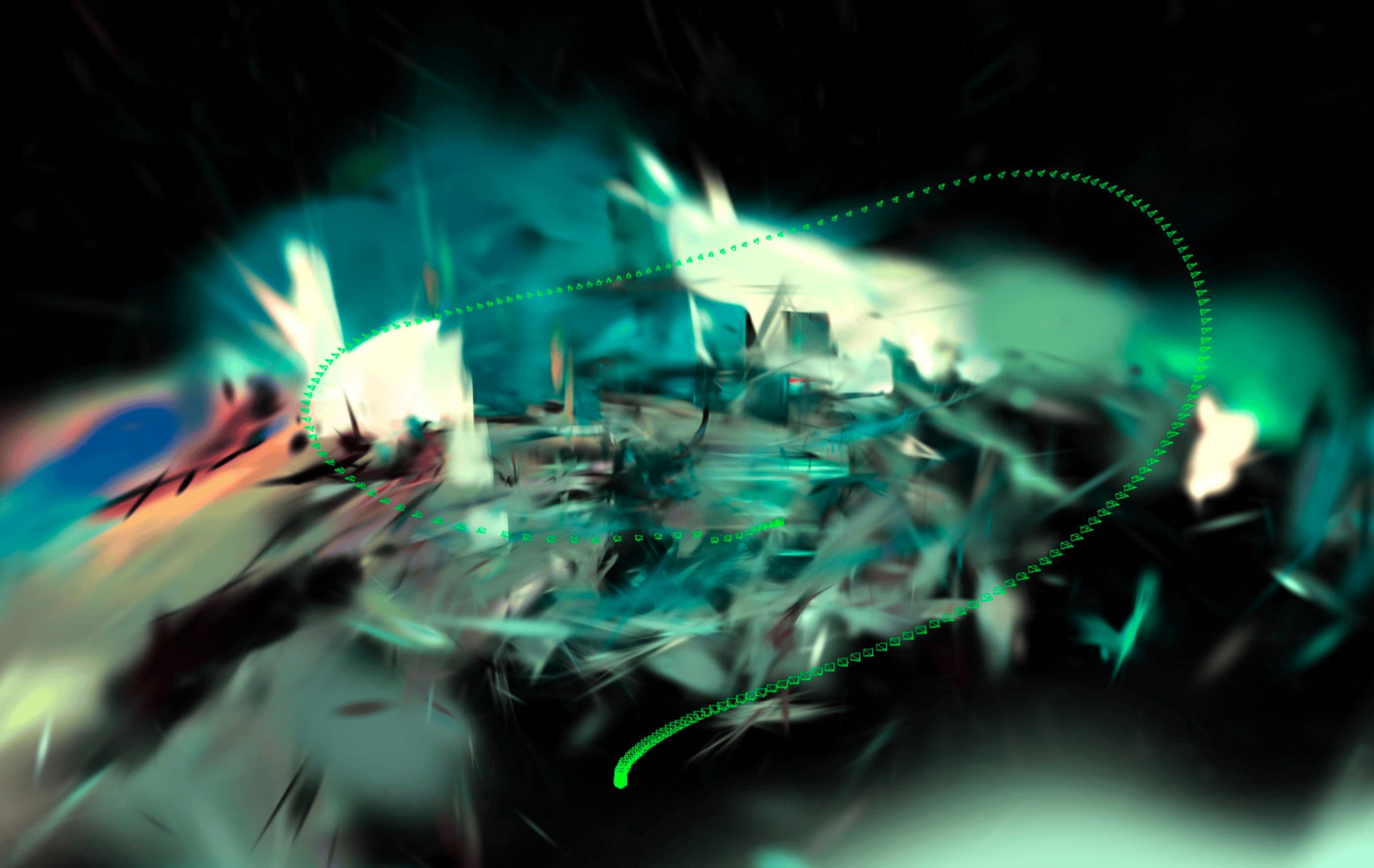 Gaussian splat reconstruction from a default viewing angle