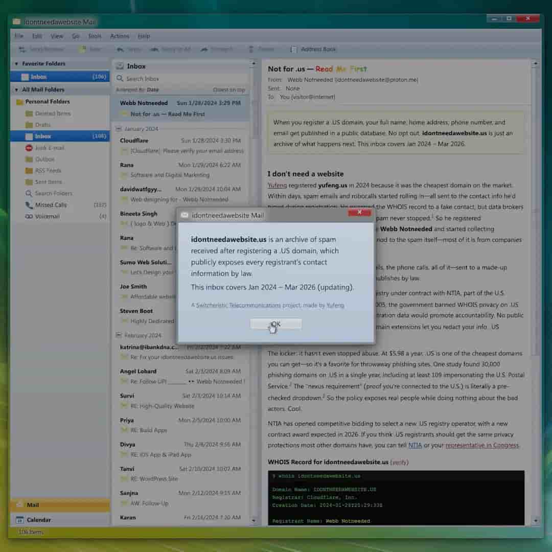 Cover image for idontneedawebsite.us